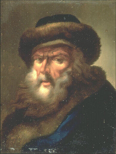 Tête de vieillard, François Eisen, 18e siècle