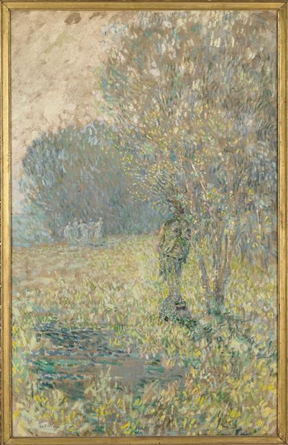Matinée dans un parc, Henri Eugène Le Sidaner, 2e moitié 20e siècle