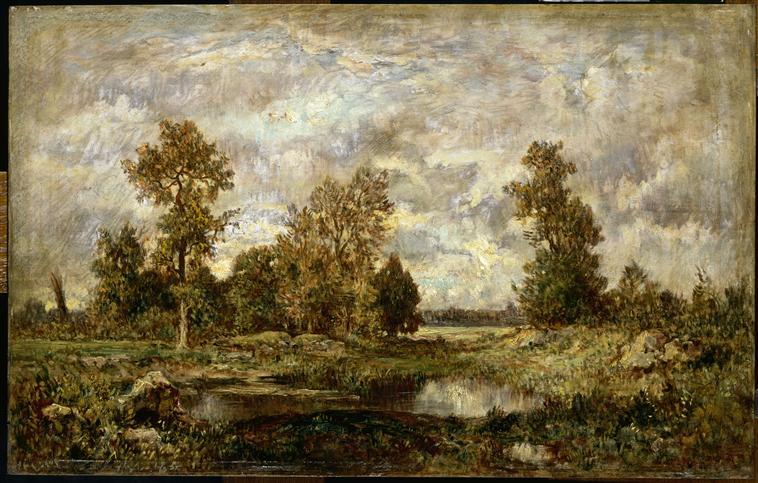 Paysage, Théodore Rousseau, 19e siècle
