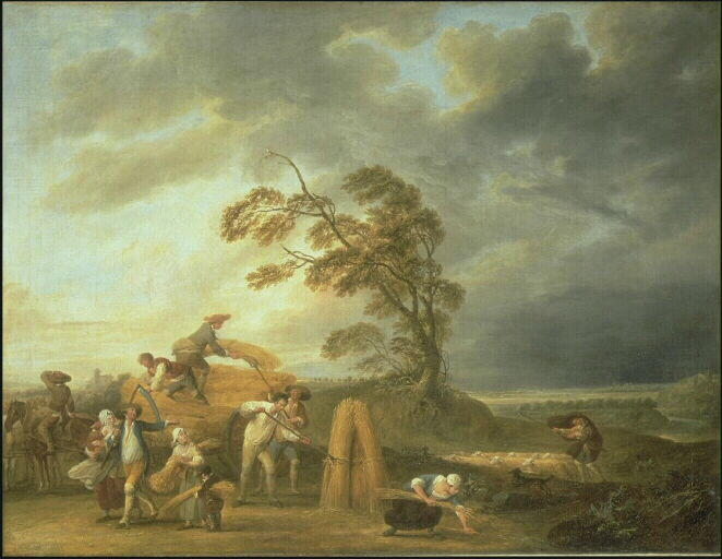 Les vespres ; Les quatre heures de la journée, Louis Joseph Watteau, 1774
