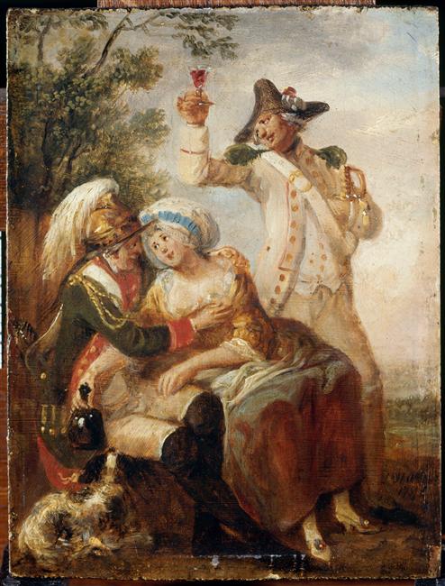Le dragon amoureux, Louis Joseph Watteau, 1786