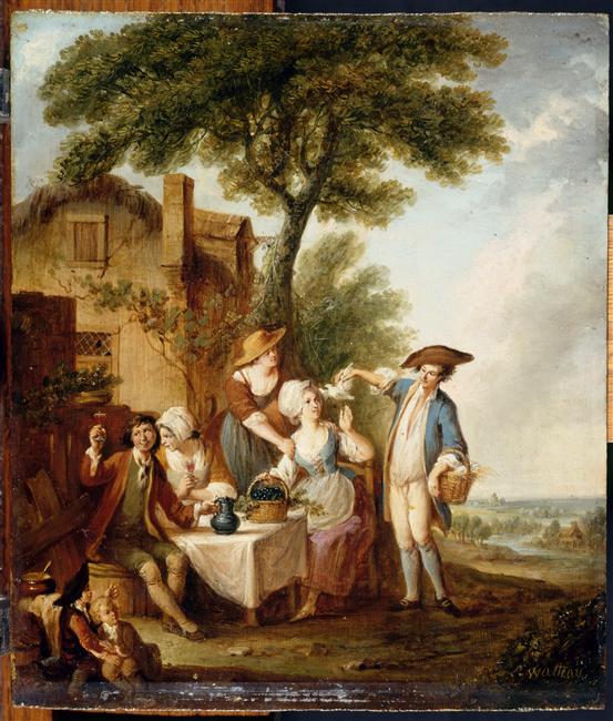 La jolie colombe, Louis Joseph Watteau, 2e moitié 18e siècle