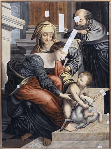 LA SAINTE FAMILLE, Jan Sanders van Hemessen, 16e siècle