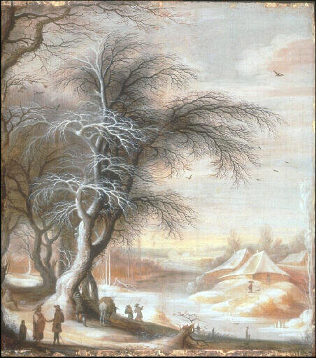 Paysage d'hiver, Gysbrecht Lytens, 17e siècle