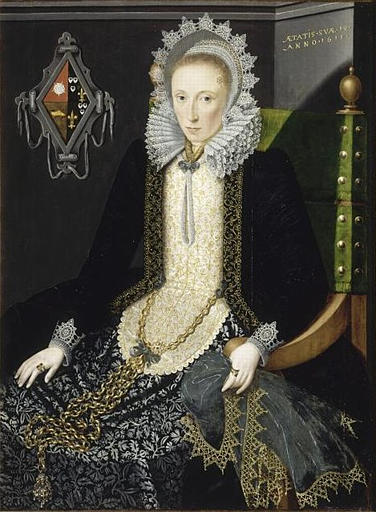 PORTRAIT D'ADRIANA VAN NESSE, Salomon Mesdach, 1611