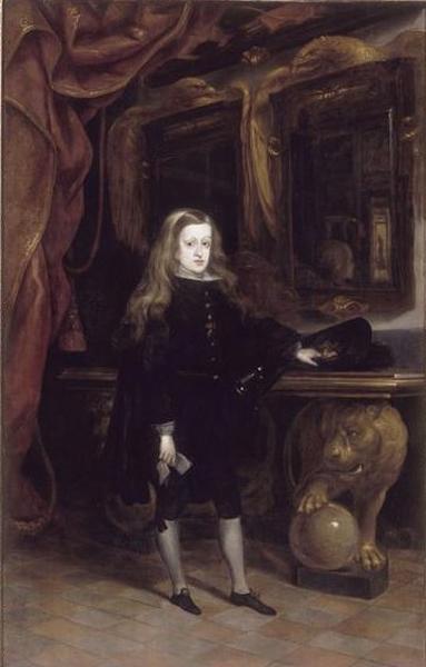 Portrait de Charles II, Roi d'Espagne, Juan Carreno De Miranda, 17e siècle