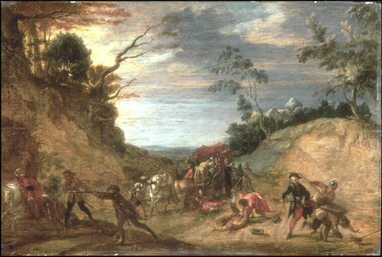 Voyageurs attaqués par des brigands_0