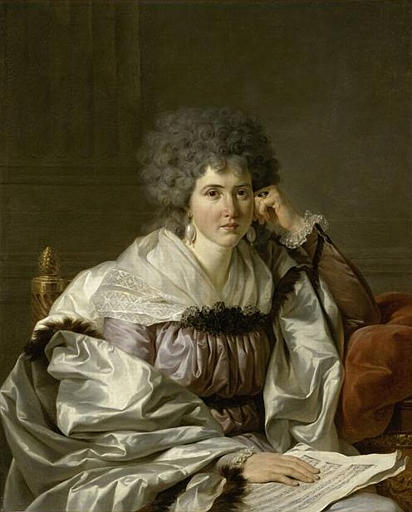 PORTRAIT DE MADAME NICAISE PERRIN NEE CATHERINE DELEUZE, ARRIERE GRAND-MERE PATERNELLE DE MADAME G. CRAUK, Jean Charles Nicaise Perrin, 4e quart 18e siècle, 1ère moitié 19e siècle