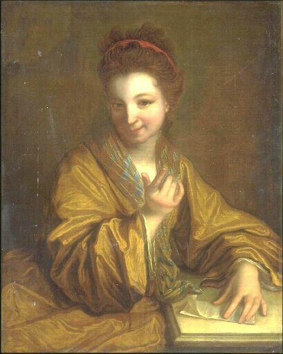 Jeune femme à la lettre, Jean-Baptiste Santerre, 1701
