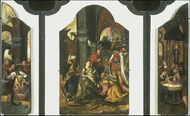L'Adoration des Mages ; La Circoncision ; L'Adoration des bergers_0
