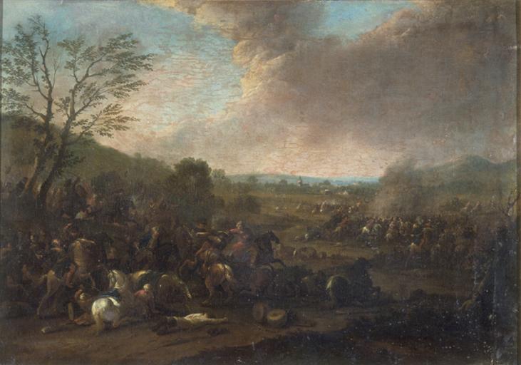 COMBAT DE CAVALERIE, Karel Breydel, 1ère moitié 18e siècle