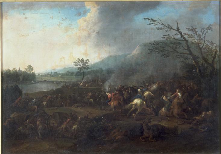 COMBAT DE CAVALERIE, Karel Breydel, 1ère moitié 18e siècle
