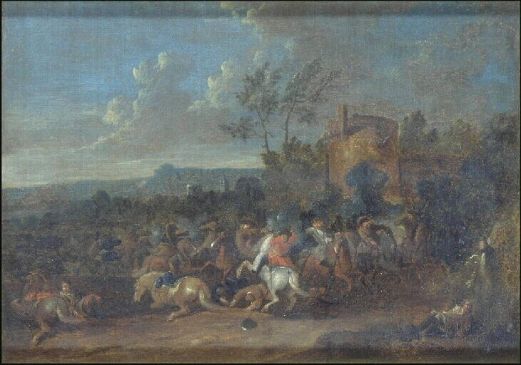 Charge de cavalerie, Arnold Frans Rubens, 18e siècle