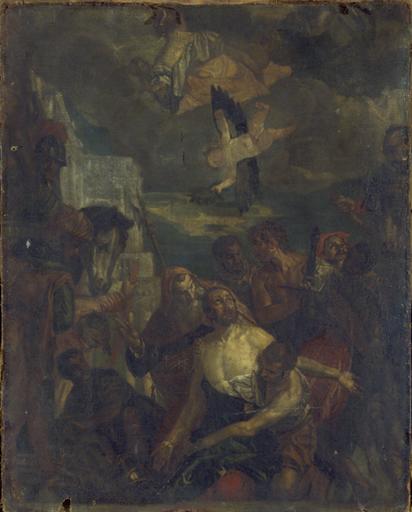 LE CHRIST A LA PAILLE, Antoine Julien Potier, 19e siècle