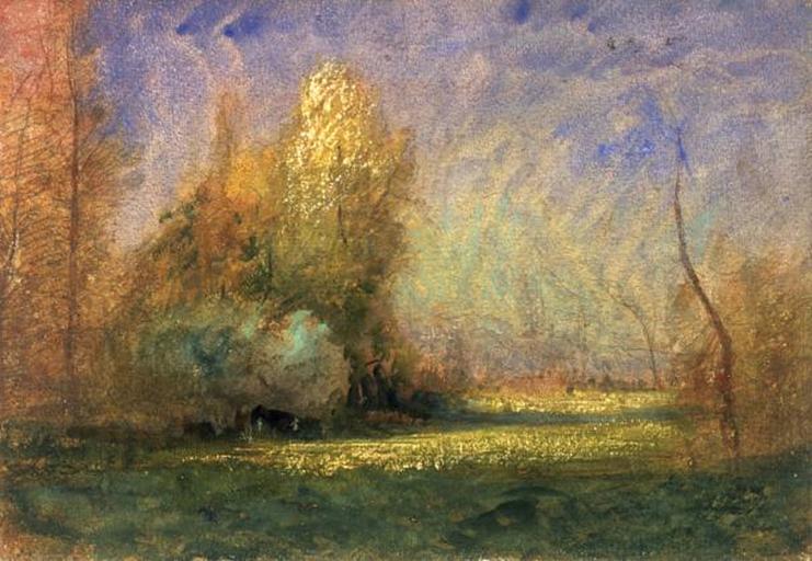 PAYSAGE D'AUTOMNE, François-Auguste Ravier, 19e siècle