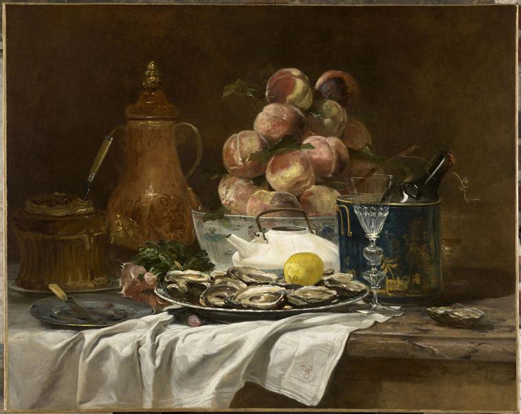 Nature morte, Philippe Rousseau, 1859