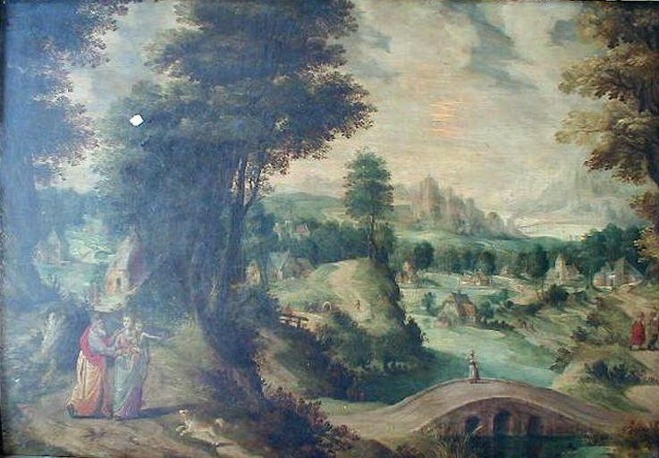 Paysage avec Agar répudiée par Abraham ; Paysage au petit pont (titre ancien)_0