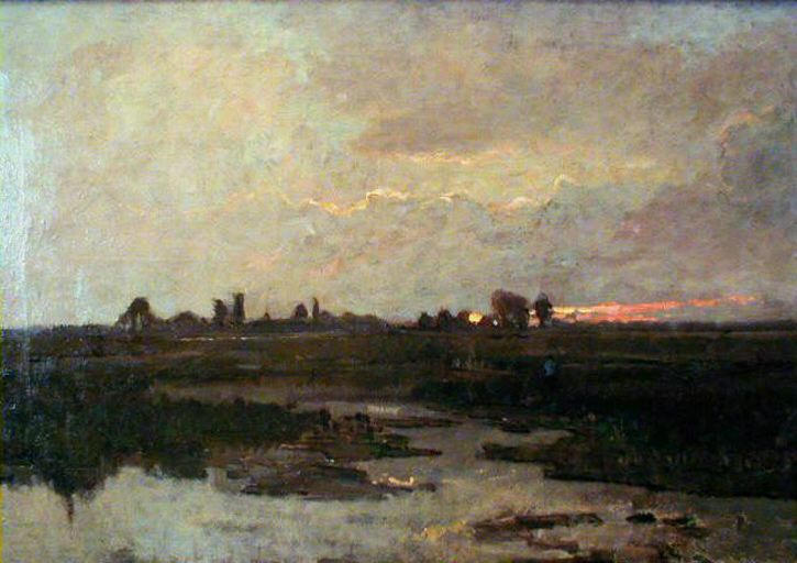 Marais, coucher de soleil_0
