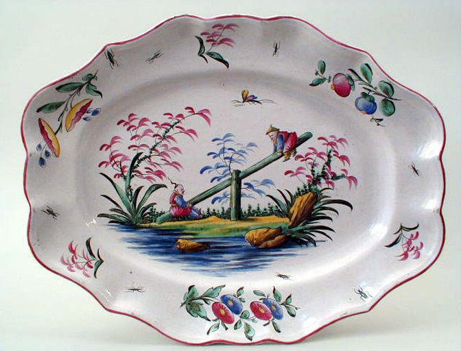 Plat (ovale, chantourné, historié), paire, élément_0