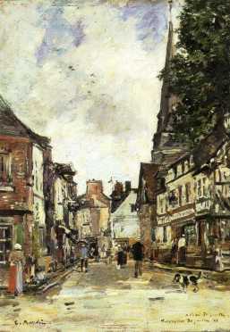 Rue de Fervaques, Eugène Boudin, 1881