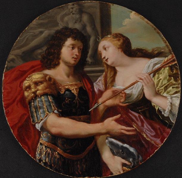 Procris offrant le javelot d'Artémis à Céphale_0