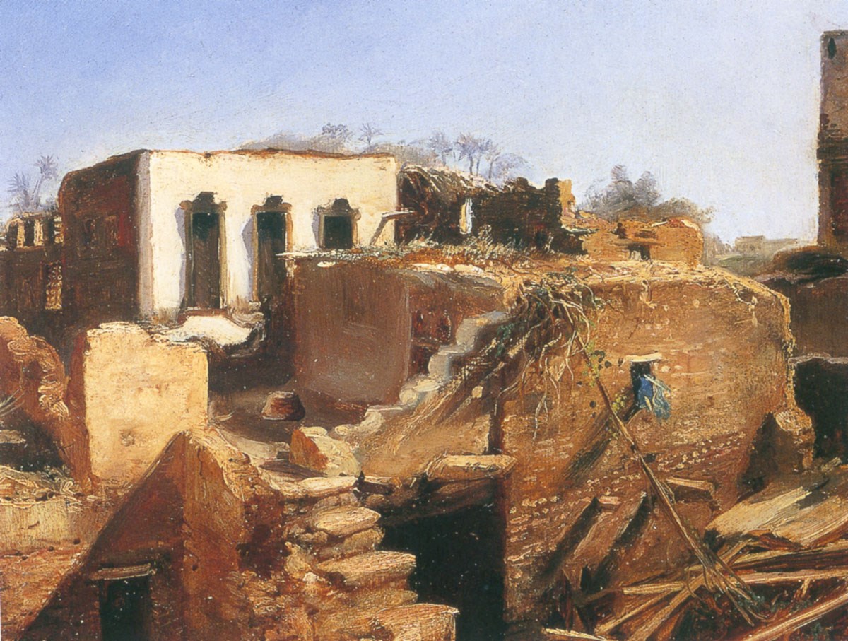 Maisons à Imbaba, Jean Charles Langlois, 1850 vers