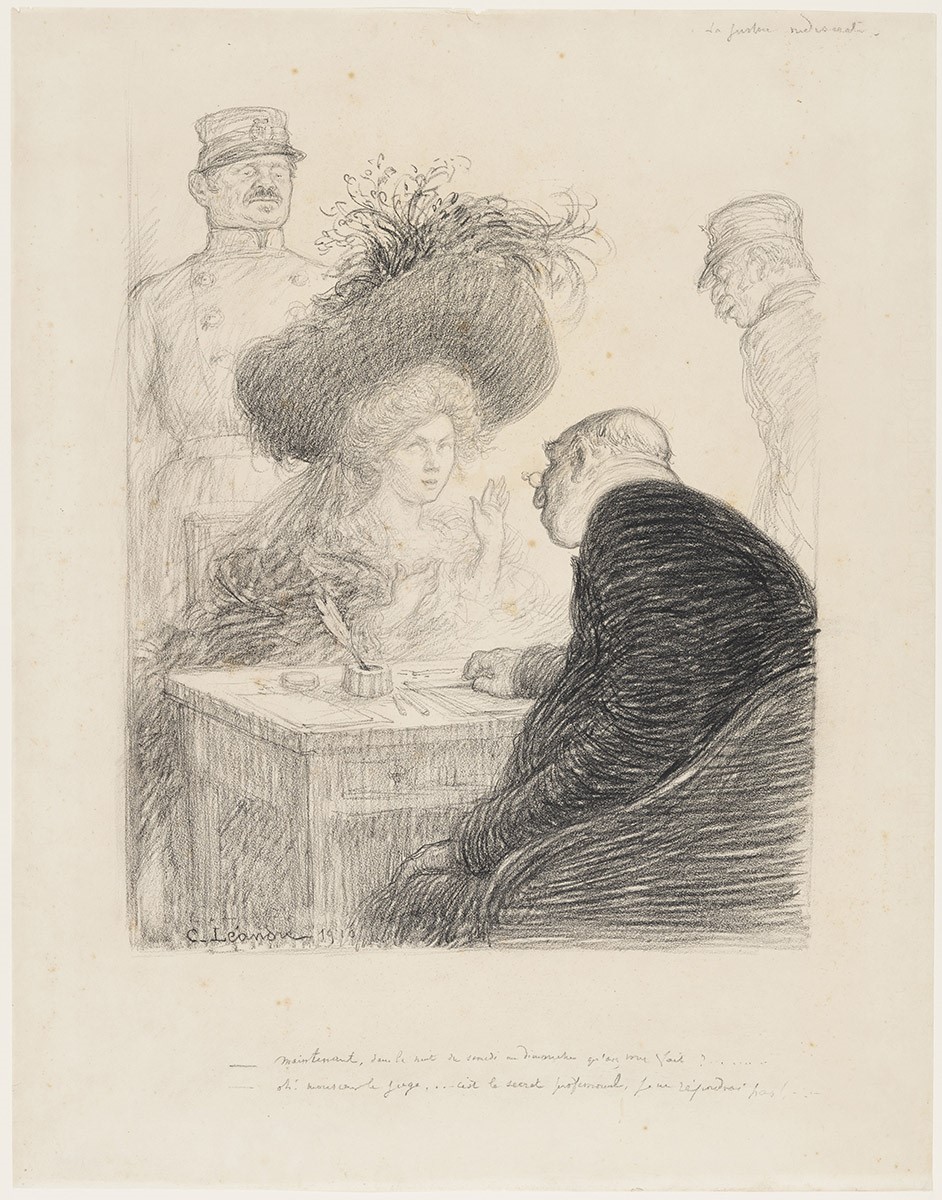 La Justice indiscrète, Charles Léandre, 1910