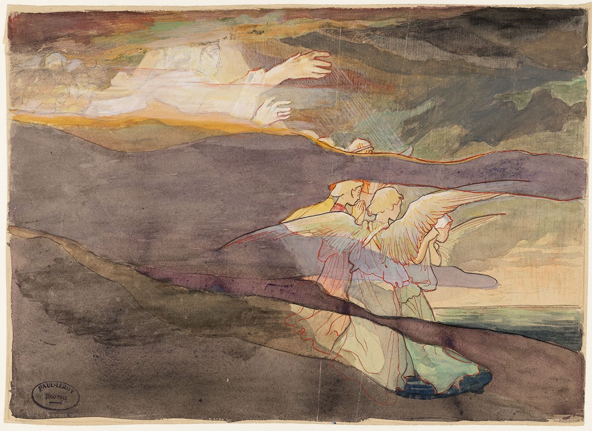 La Vision d'Ézéchiel ; La Création de la lumière, Paul Leroy, 1899