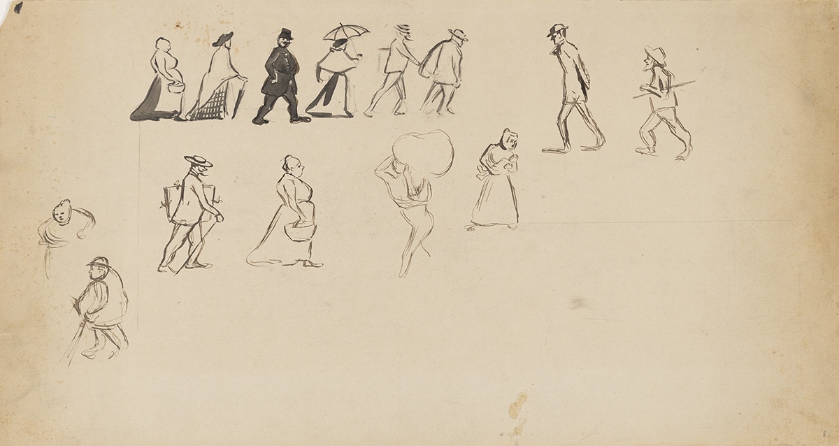 Études de personnages, Eugène Delâtre, 4e quart 19e siècle