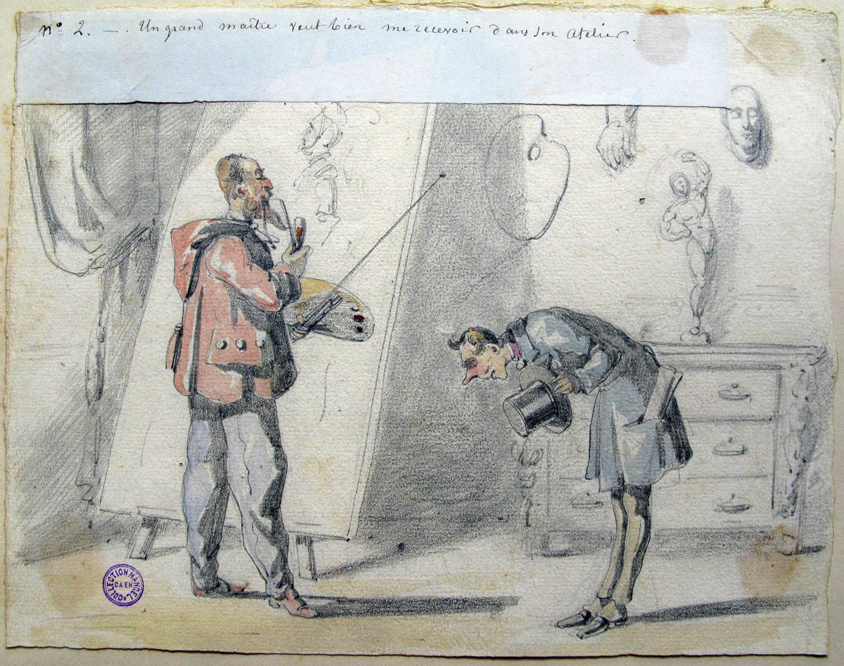 2. Un grand maître veut bien me recevoir dans son atelier ; Les tribulations d'un apprenti peintre (titre factice de la série)_0