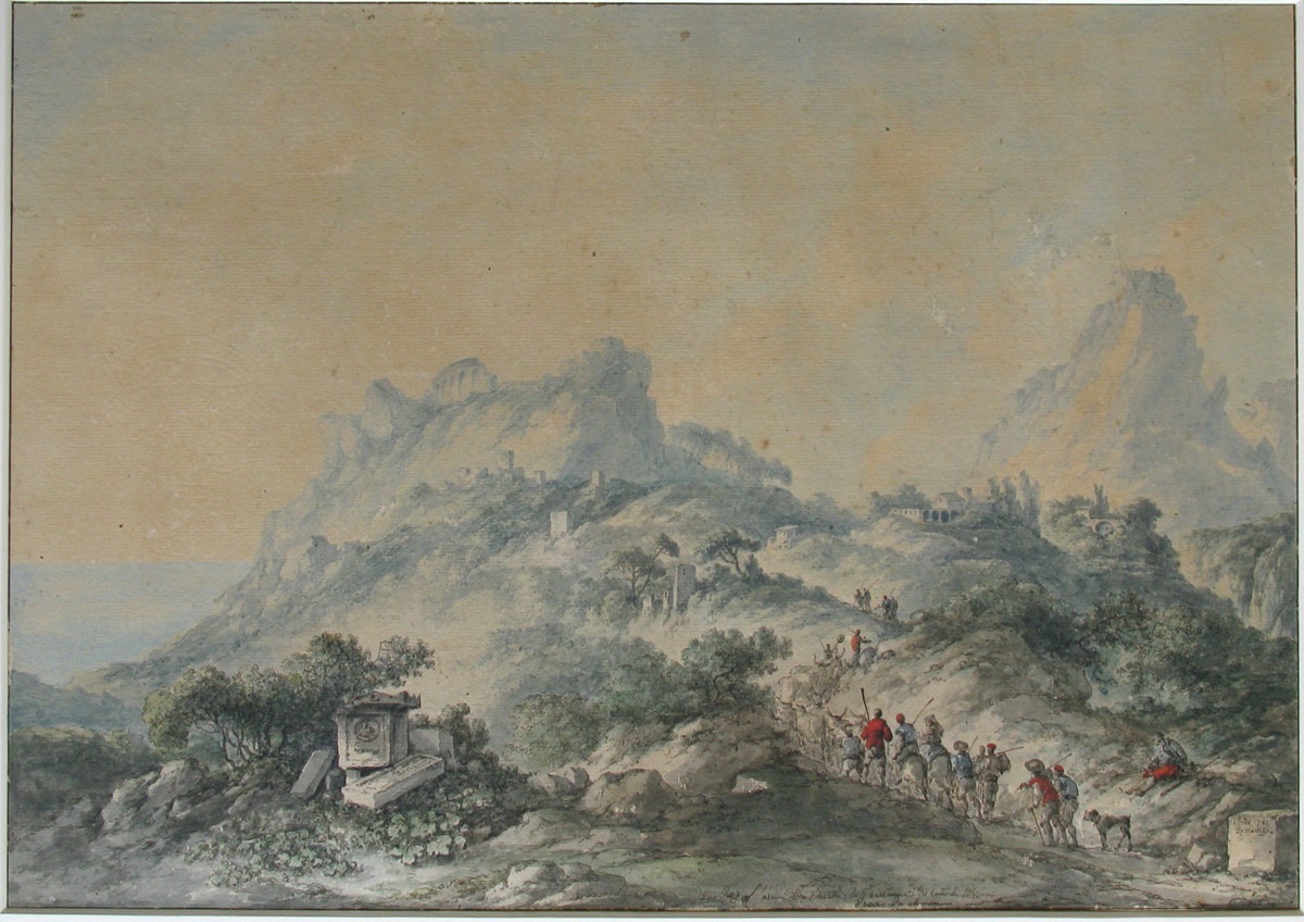 Vue du théatre de Taormina, Claude Louis Châtelet, 1782 - 18e siècle, 4e quart (1776-1800)