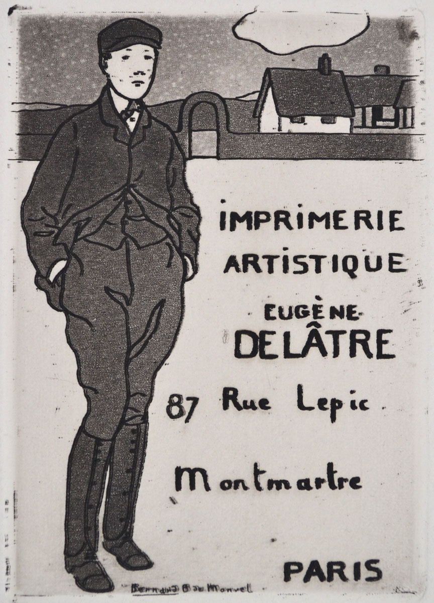 Carte adresse pour l'imprimerie artistique Eugène Delâtre_0