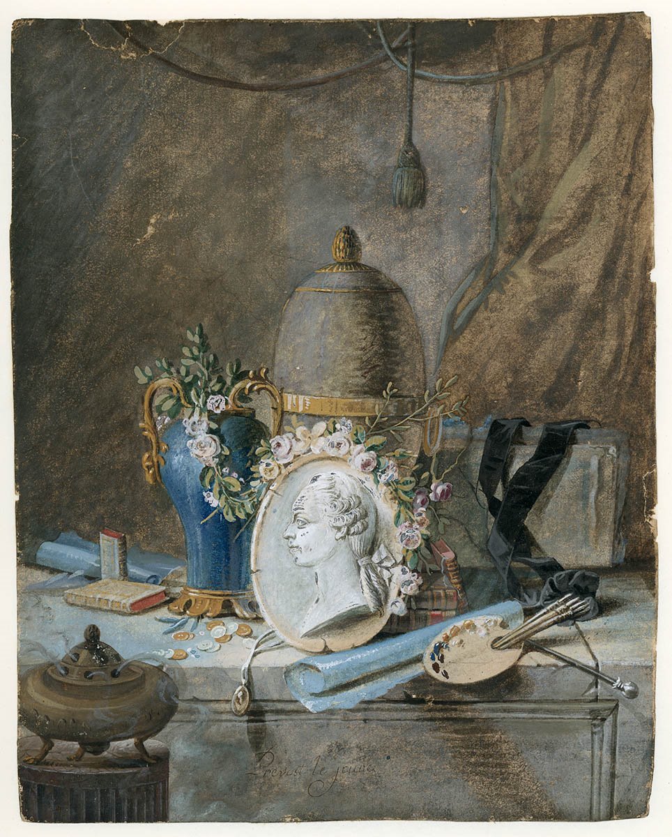 Nature morte, Jean-Louis Prevost, 2e moitié 18e siècle