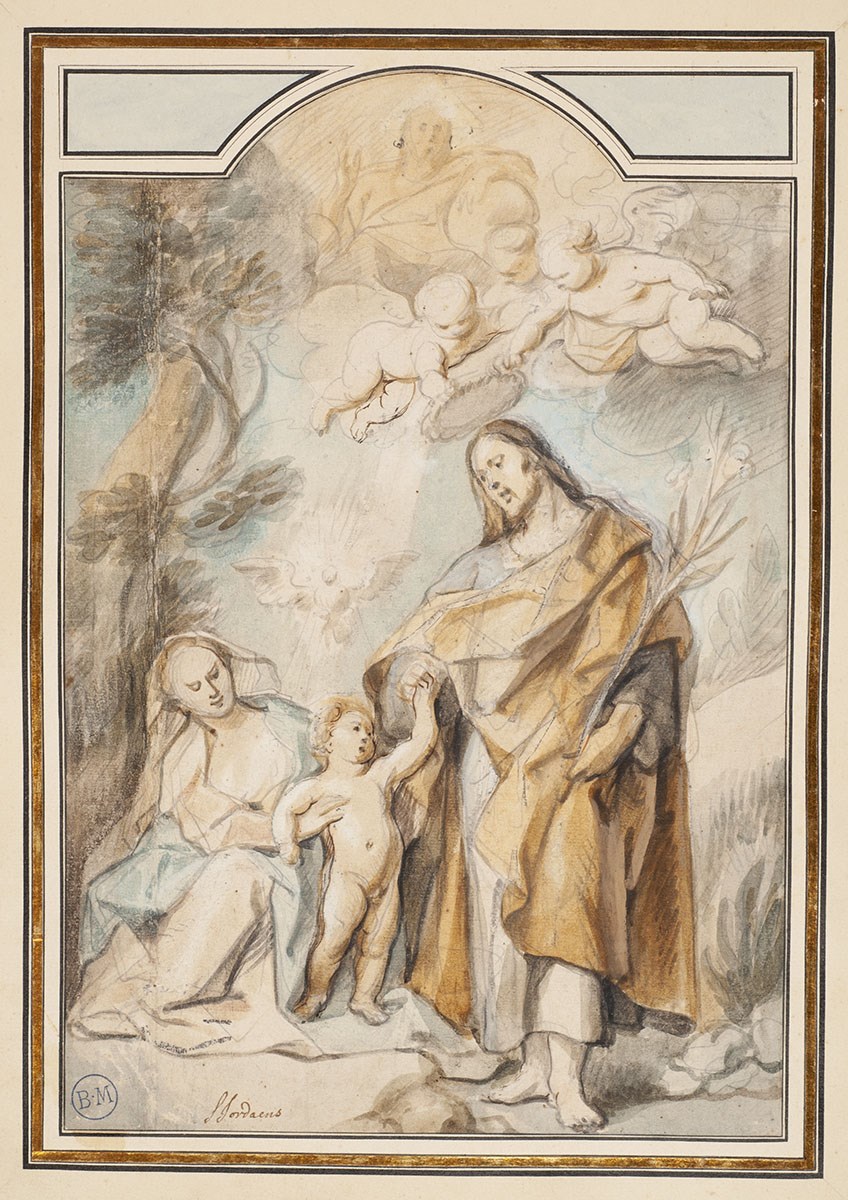 La Sainte Famille dans un paysage, Jacob Jordaens, 1ère moitié 17e siècle