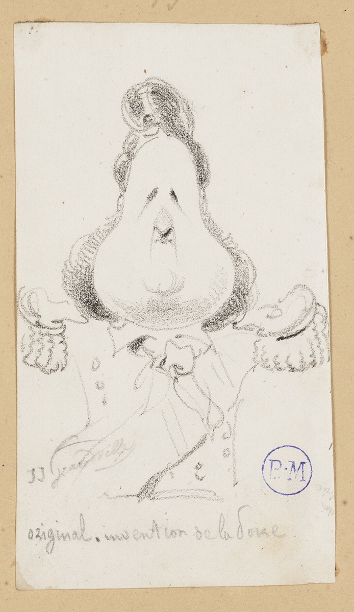 Portrait-charge de Louis-Philippe, Grandville, 1ère moitié 19e siècle