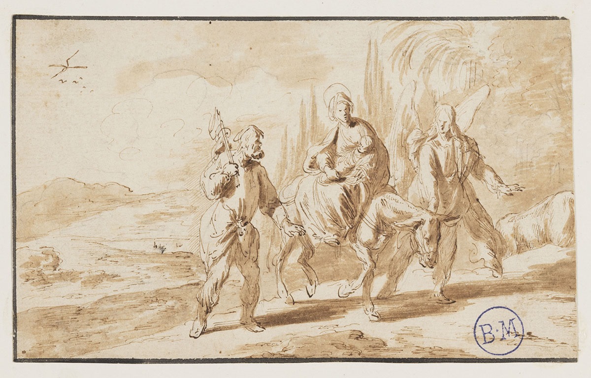 La Fuite en Égypte, Pieter Bout, 2e moitié 17e siècle