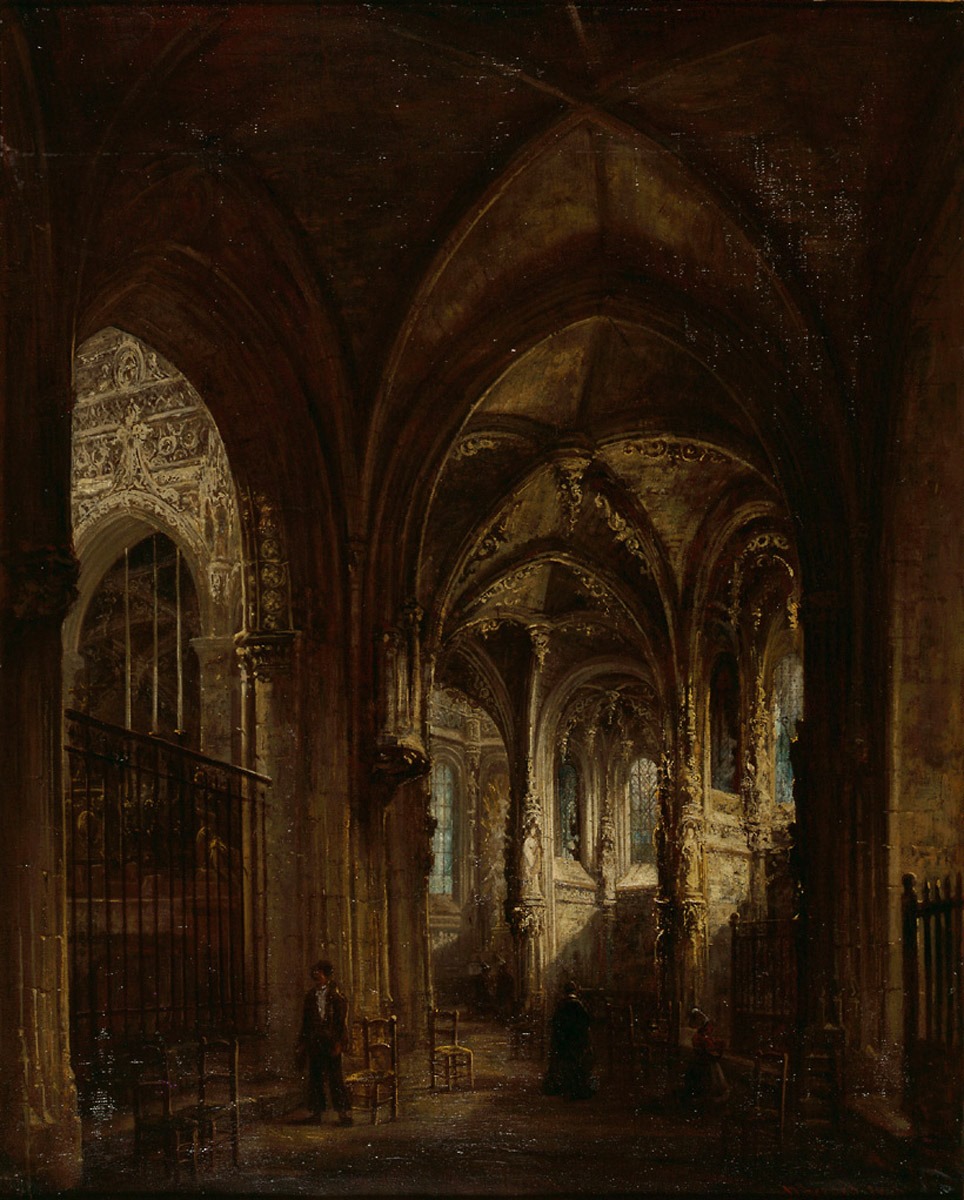 Le déambulatoire et les chapelles absidiales de l'église Saint-Pierre de Caen_0