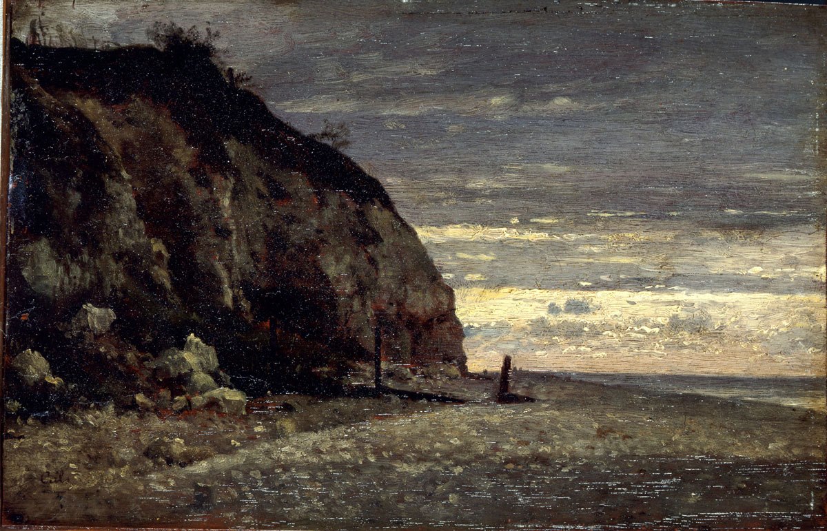 Les Falaises de Villerville ; Paysage, Adolphe Félix Cals, 19e siècle