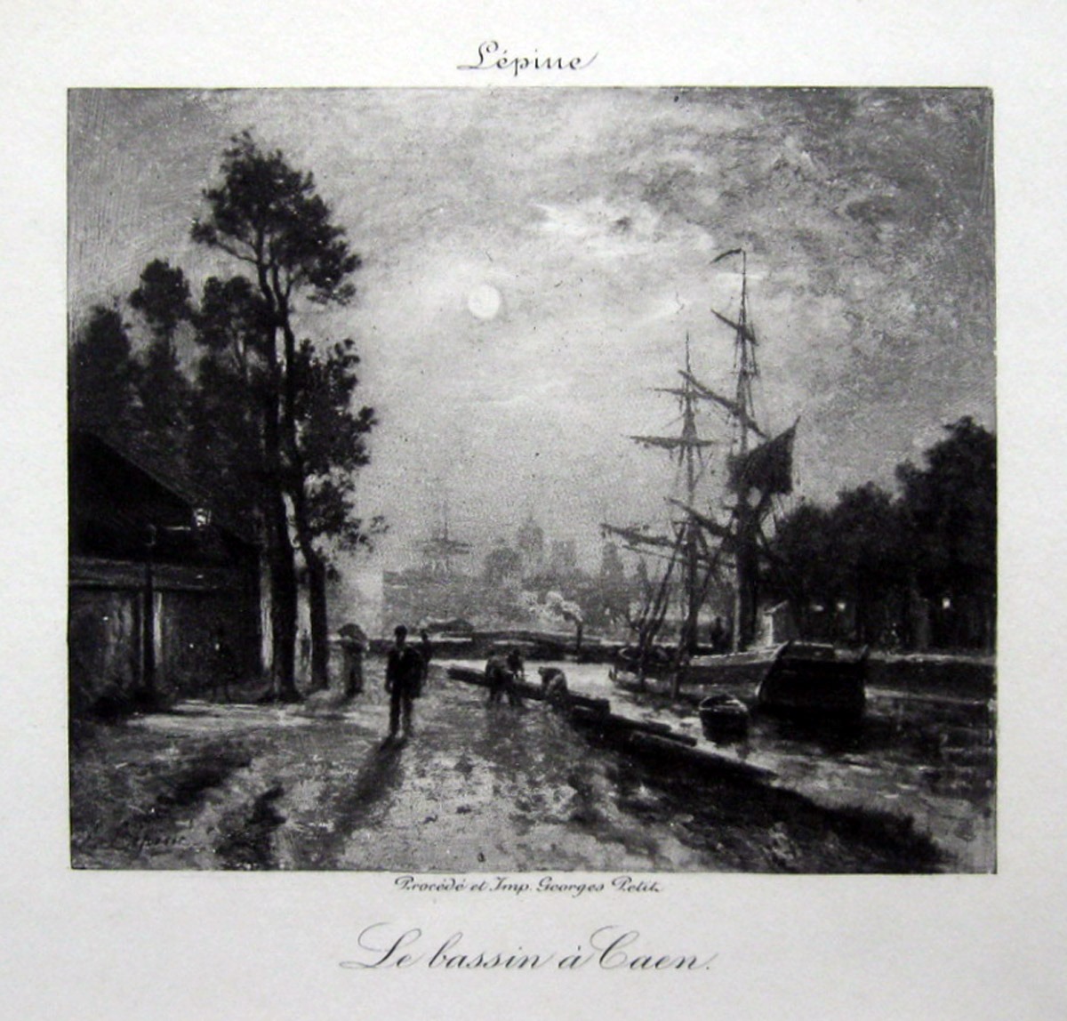 Le bassin à Caen, Georges Petit, 2e moitié 19e siècle