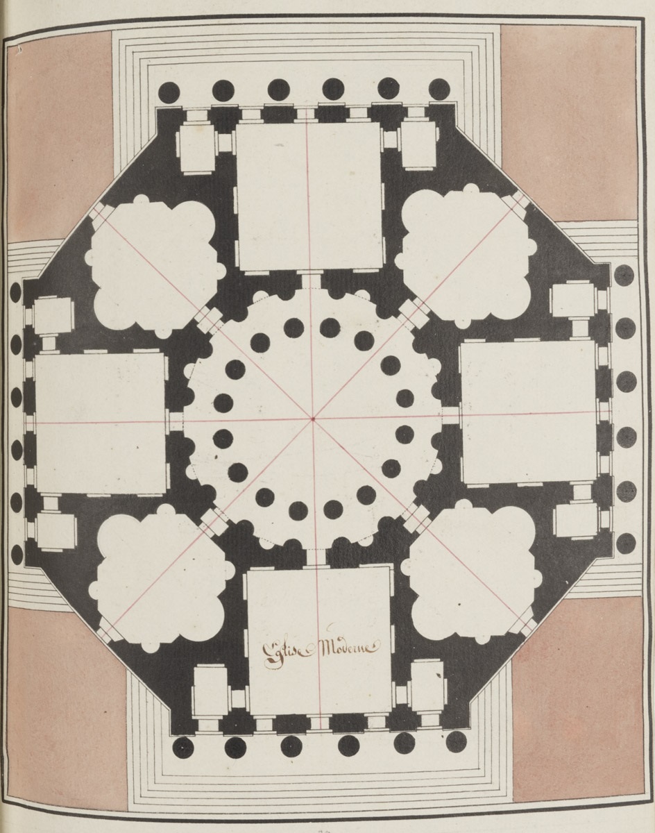 Plan d'une église moderne_0