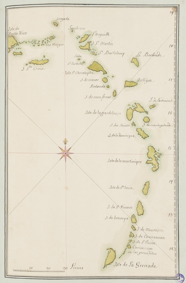 Carte des îles des Antilles_0