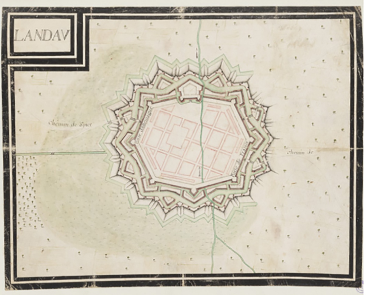 Plan de la forteresse de Landau_0