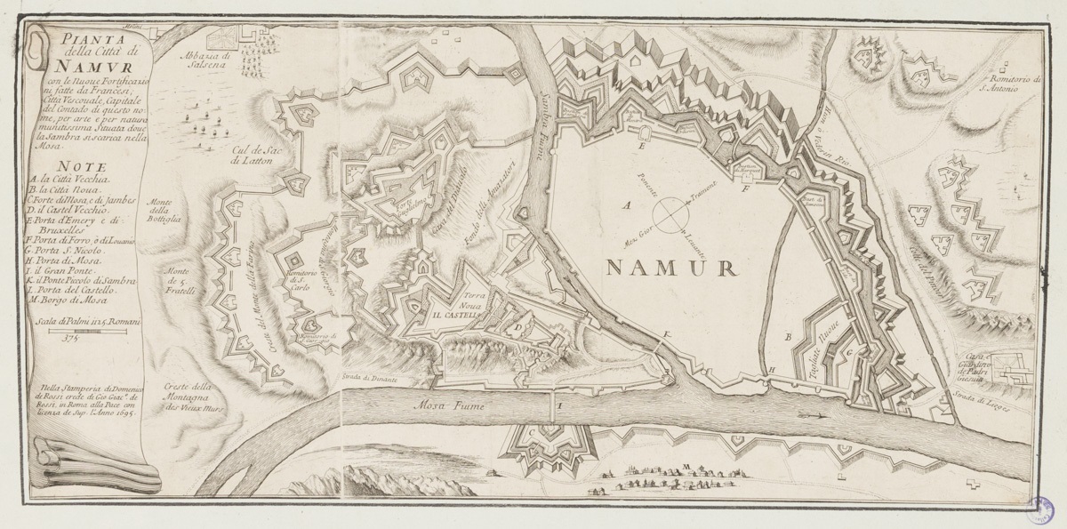Pianta della città di Namur_0
