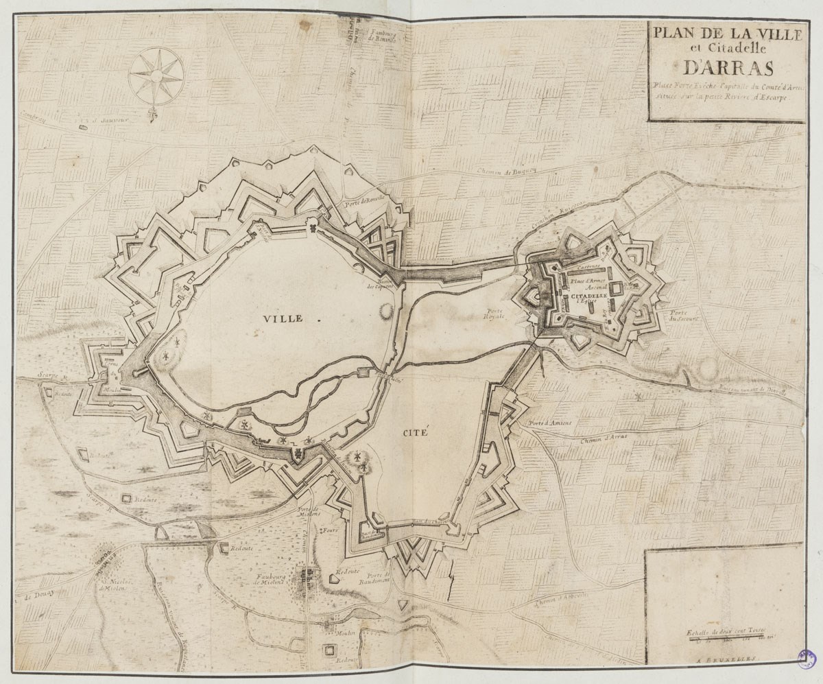 Plan de la ville et citadelle d'Arras_0