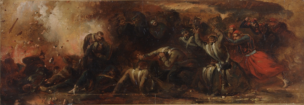Sébastopol. Zouaves attaquant, Jean Charles Langlois
