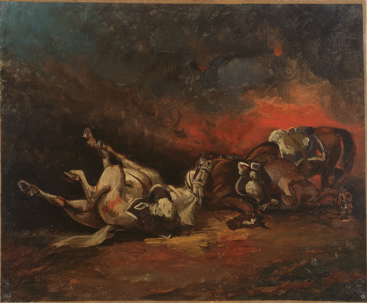 Chevaux morts, Jean Charles Langlois, 19e siècle