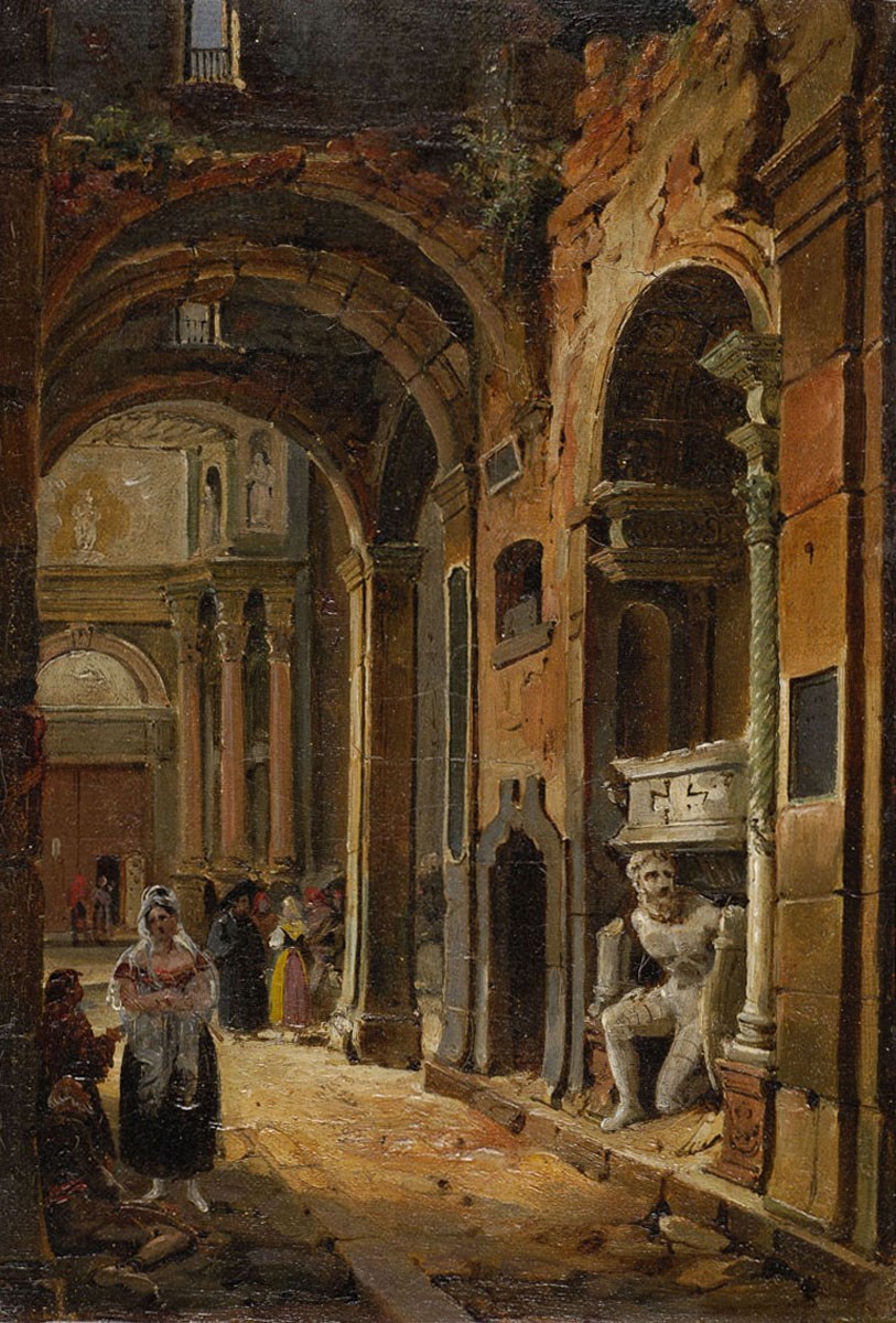 Tombeau des rois d'Aragon, Jean Charles Langlois, 1830 vers
