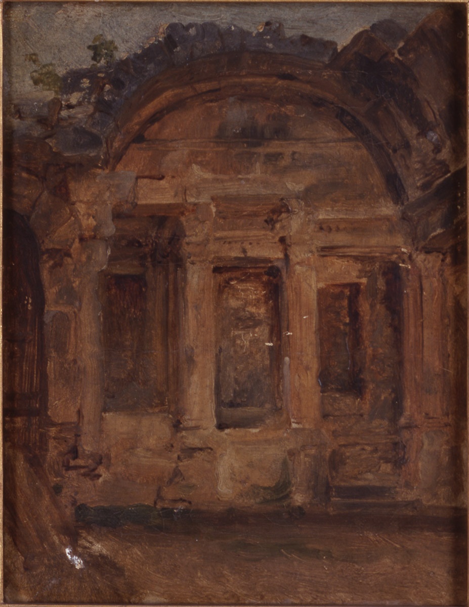Espagne. Portail avec colonnes, Jean Charles Langlois, 19e siècle