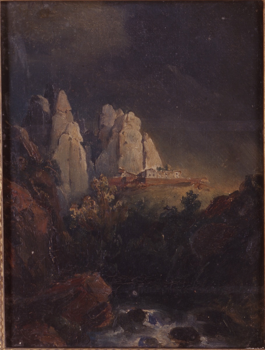 Espagne. Ermitage de la Trinité, Jean Charles Langlois, 1830 vers