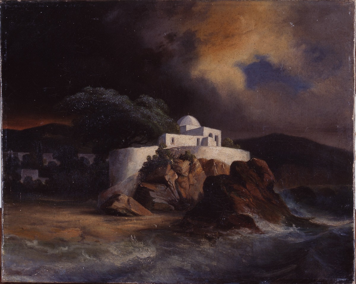 Kouba de Sidi Yacoub, près de la salpêtrière et du jardin du Dey ; Zaouïa Sidi Yacoub, Jean Charles Langlois, 2e quart 19e siècle